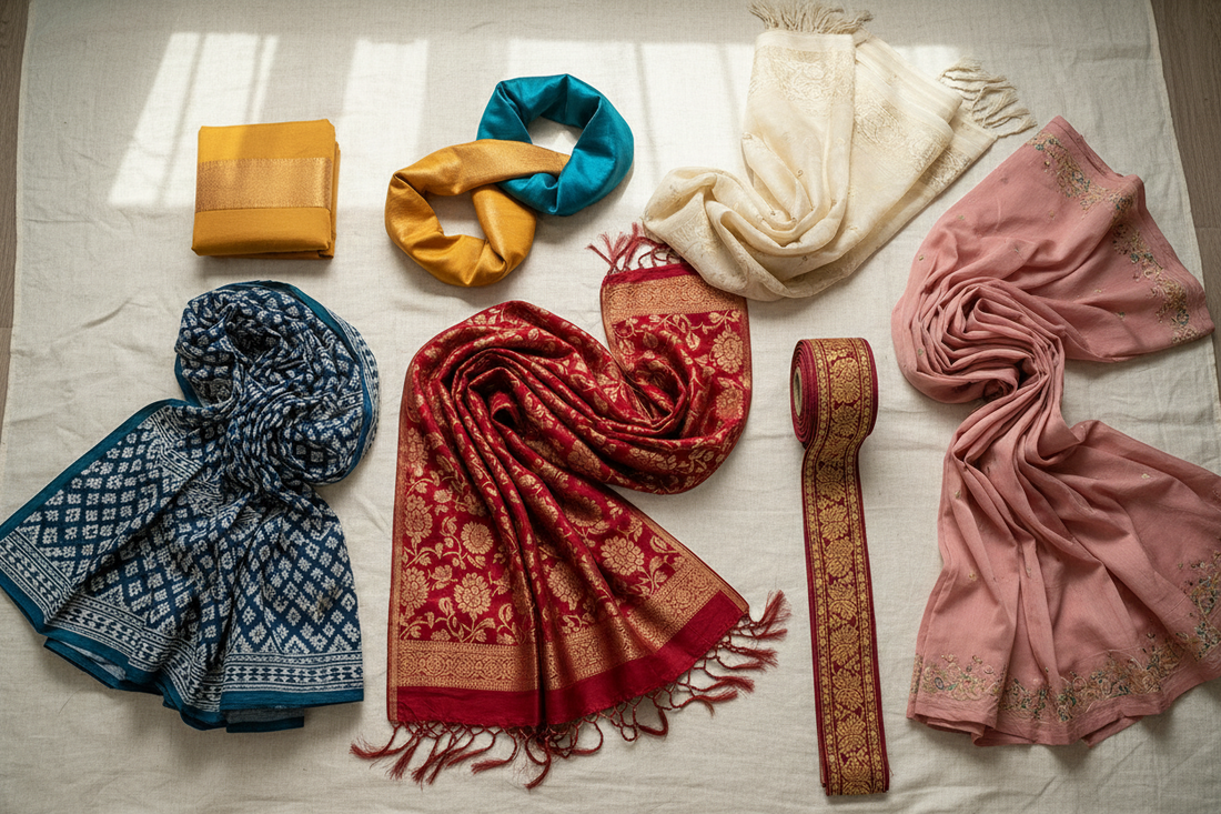 Capsule ethnic wardrobe under ₹3,000 — curated dupattas, stoles and sarees by Taniva