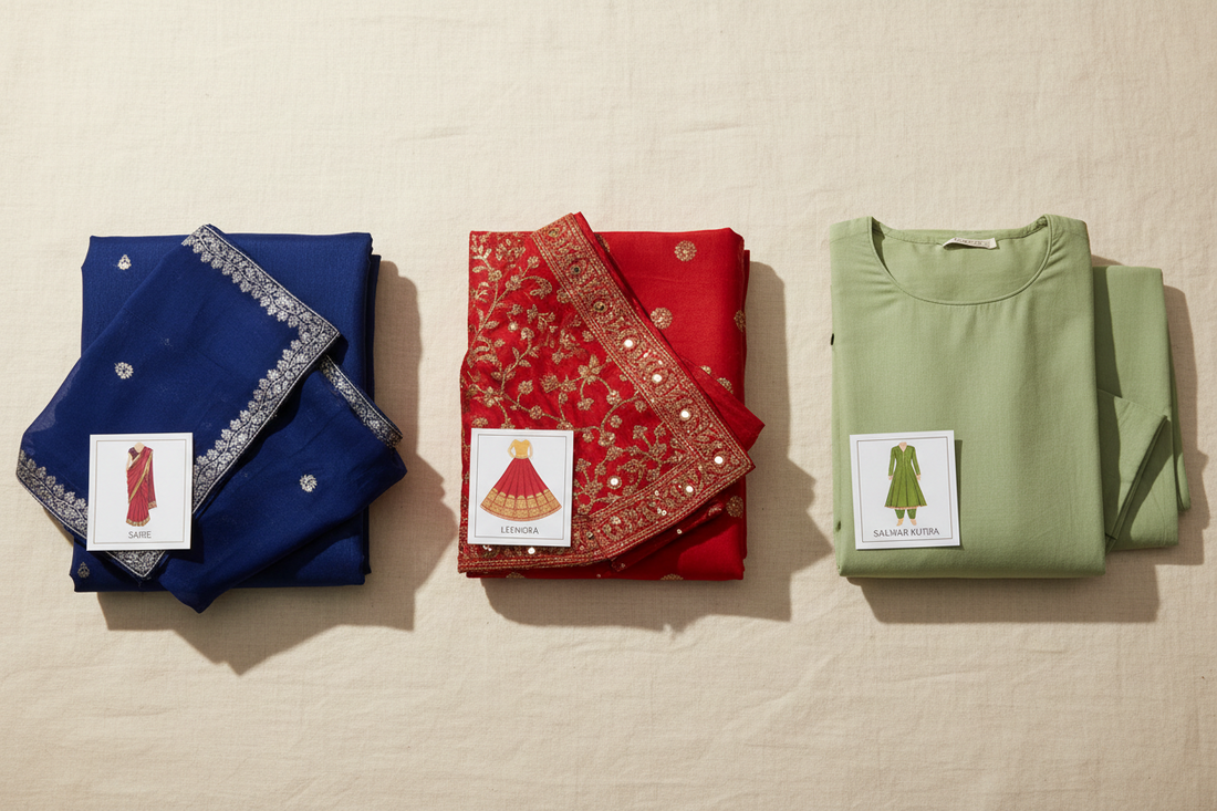 Saree vs lehenga vs salwar kameez — which ethnic outfit is right for your occasion by Taniva