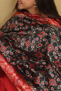 Elegant Black Patola Silk Dupatta - Taniva