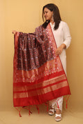 Elegant Purple Silk Dupatta for Women - Taniva