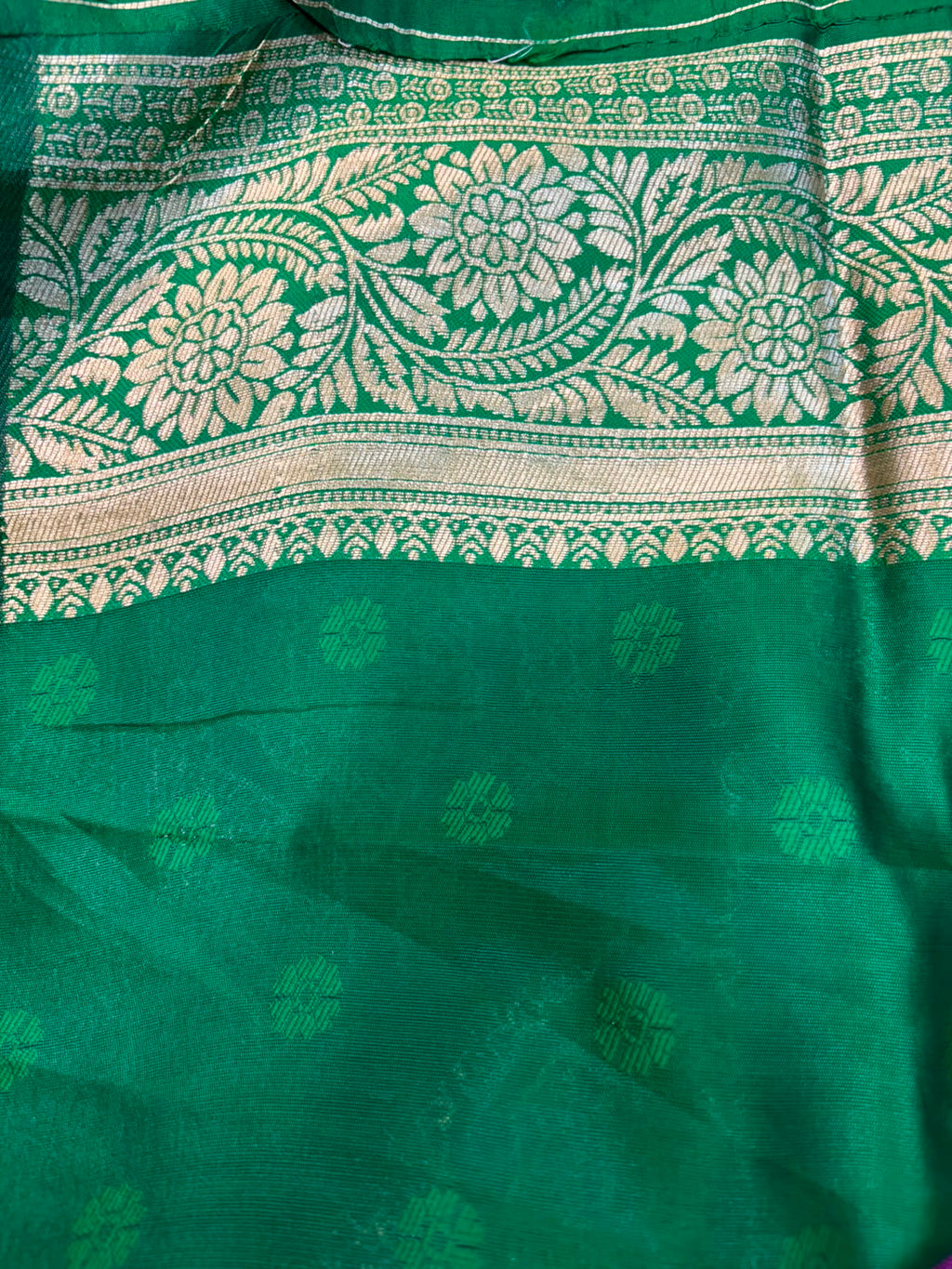 Purple Banarasi Cotton Silk Booti Design Saree Festive