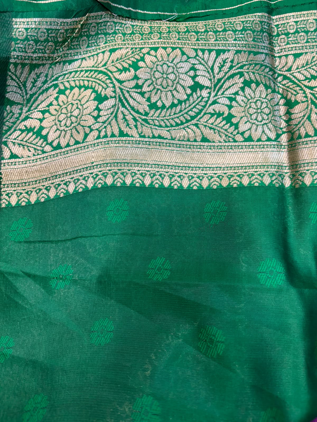 Purple Banarasi Cotton Silk Booti Design Saree Festive