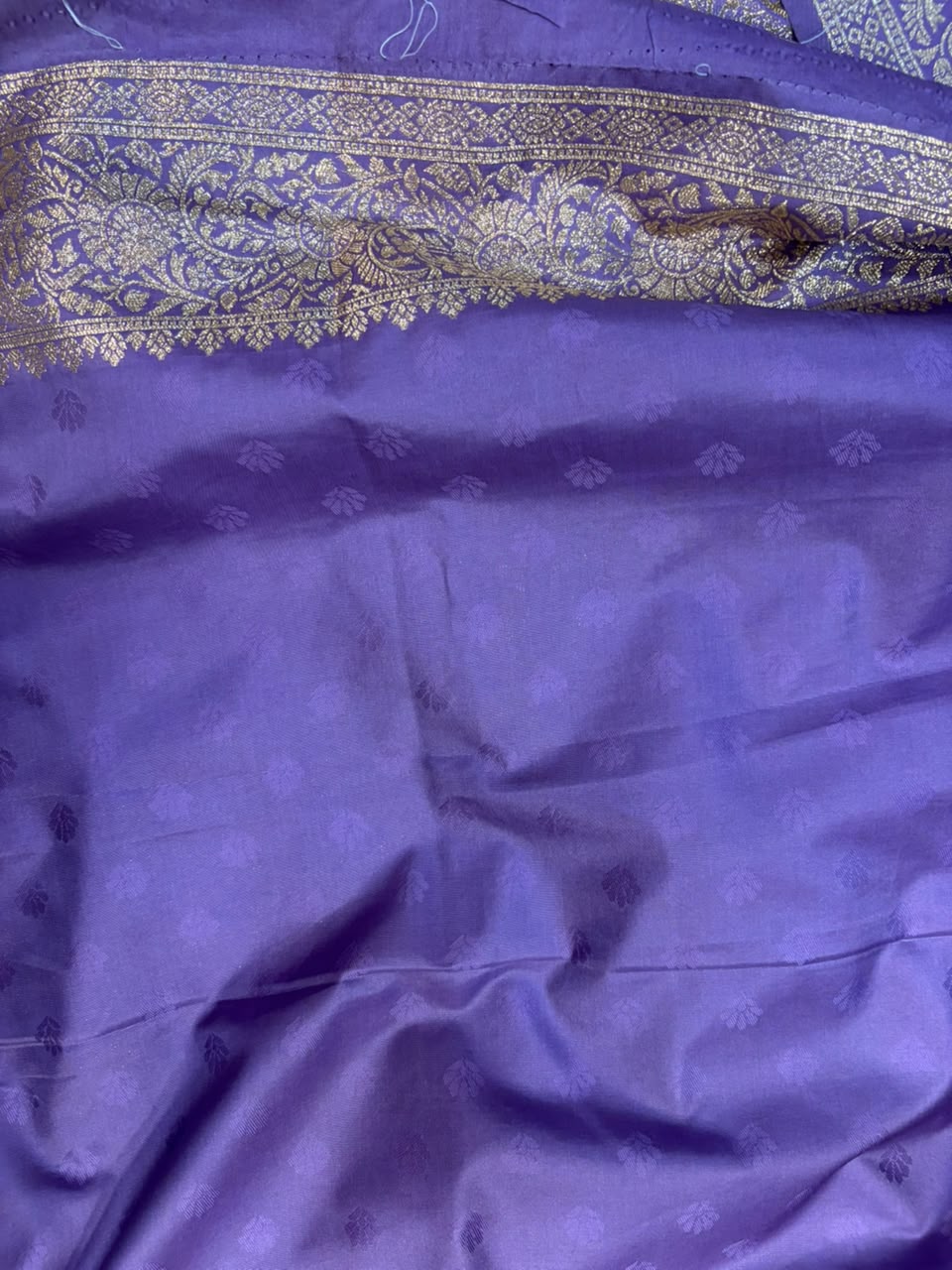 Purple Banarasi Soft Silk Paisley Design Saree Festive