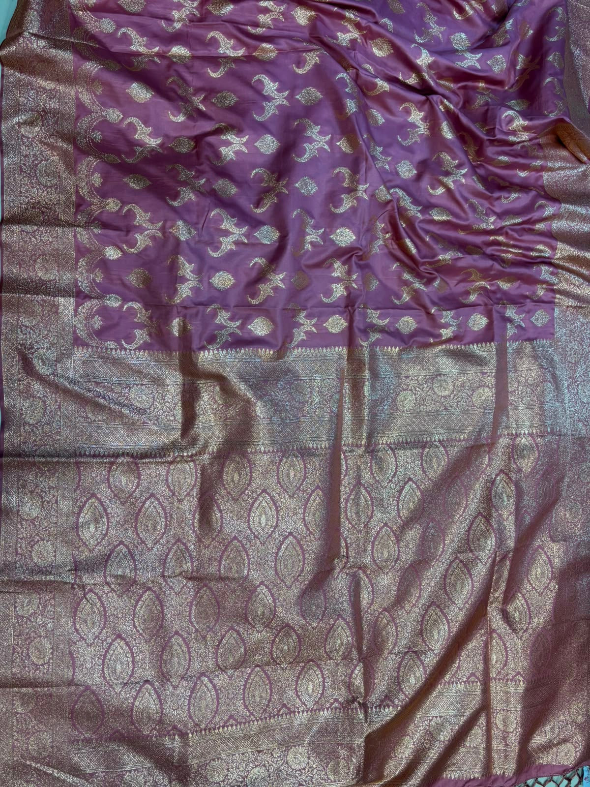 Pink Banarasi Soft Silk Saree India