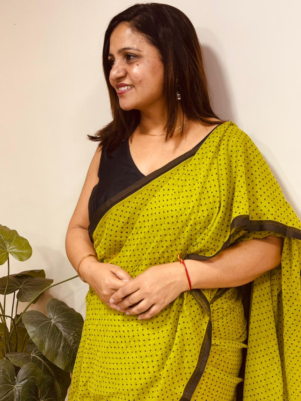 Green Bengal Mul Cotton Saree Everyday Wear