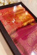 Premium Red and Pink Banarasi Silk Fashion Stole Gift Set of Two Stylish Wrap for Festive | College | Casual | Night Parties