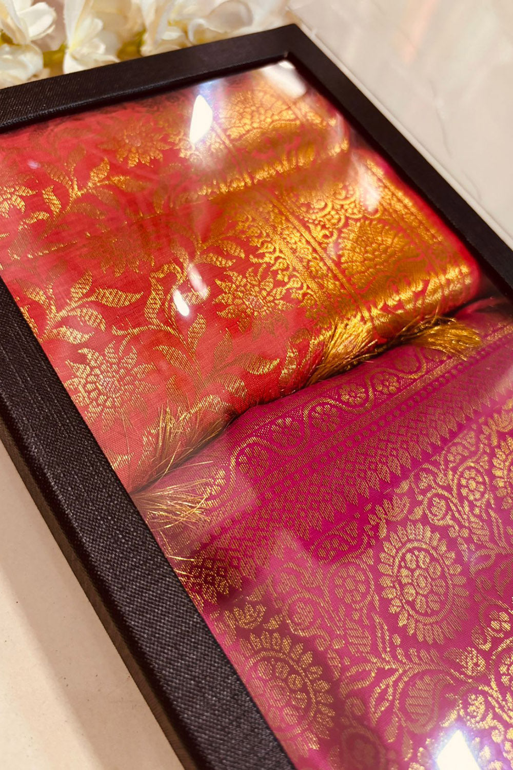 Premium Red and Pink Banarasi Silk Fashion Stole Gift Set of Two Stylish Wrap for Festive | College | Casual | Night Parties