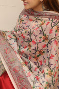 Pastel Digital Printed Chanderi Flower Design Dupatta