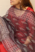 Multicolor Digital Printed Organza Dupatta