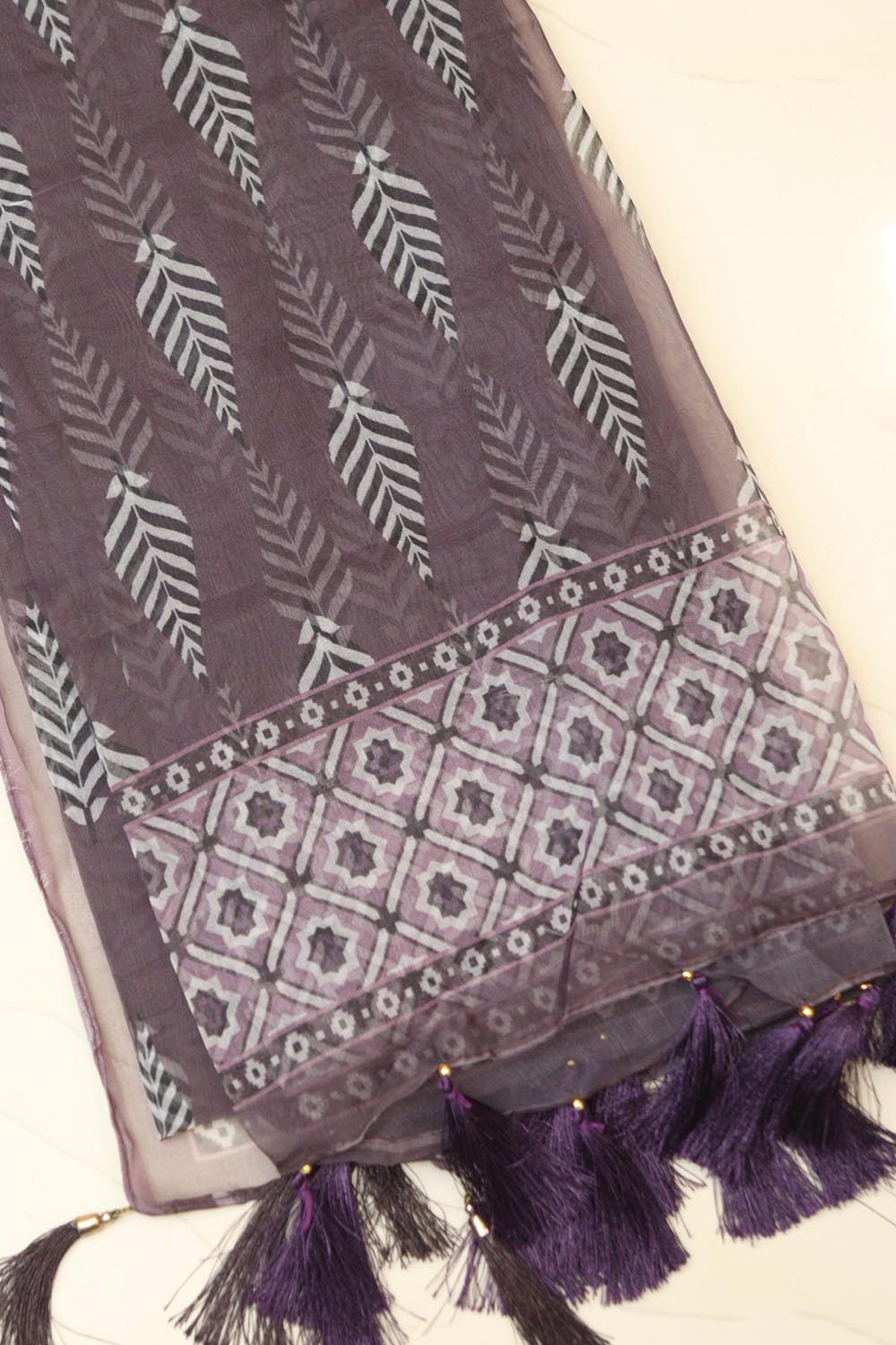Multicolor Digital Printed Organza Dupatta
