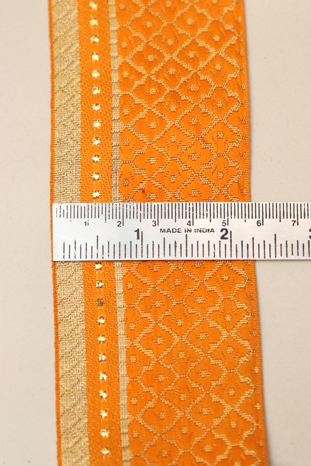 Yellow Banarasi Silk Border Lace (L 9 Mtrs W 2.5 inch )