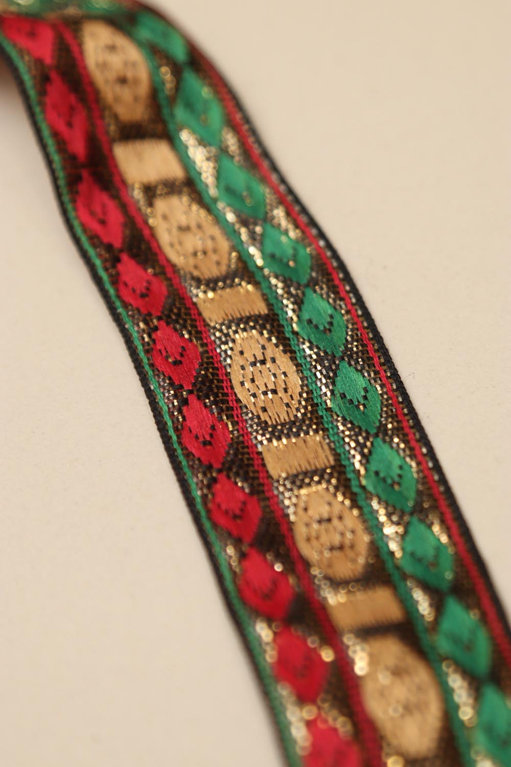 Multicolor Banarasi Silk Border Lace (L 9 Mtrs W 1.5 inch )