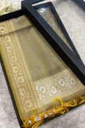 Gift Box of Pashmina Design Pastel Banarasi Silk Stole with traditional integrate design – Pack of 1